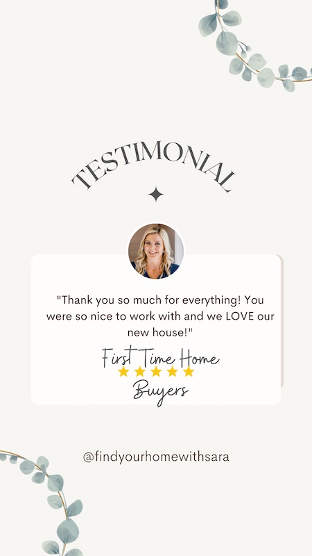 Testimonial - Thank you so much for everything! You were so nice to work with and we LOVE our new house!