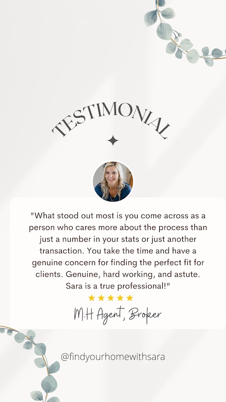 Testimonial - What stood out most is you come across as a person who cares more about the process than just a number in your stats or just another transaction.